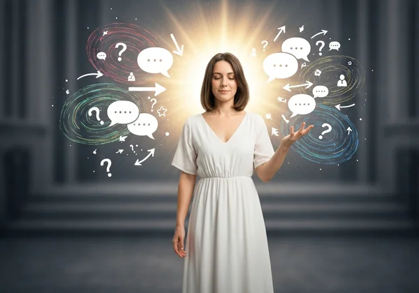 Person gaining clarity from self-awareness in communication.