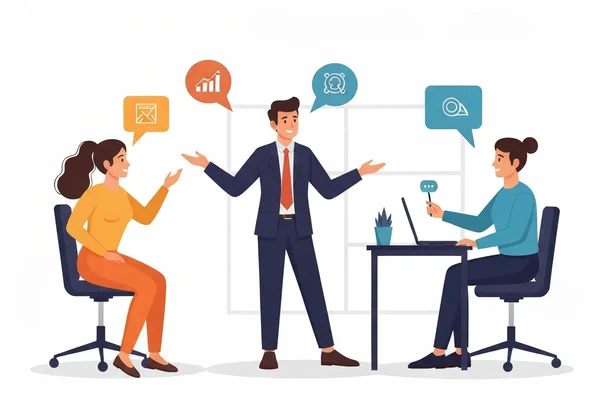 A manager adapting leadership styles for diverse team members