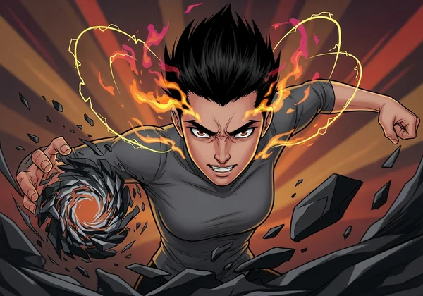 Person expressing focused, intense choleric anger.