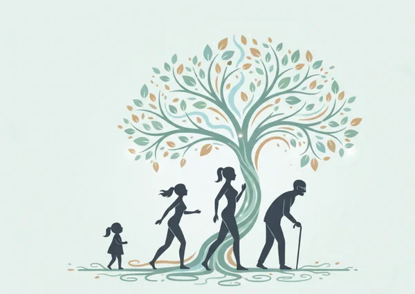 Illustrative timeline of personality changing