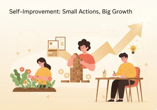 Person actively building new positive habits